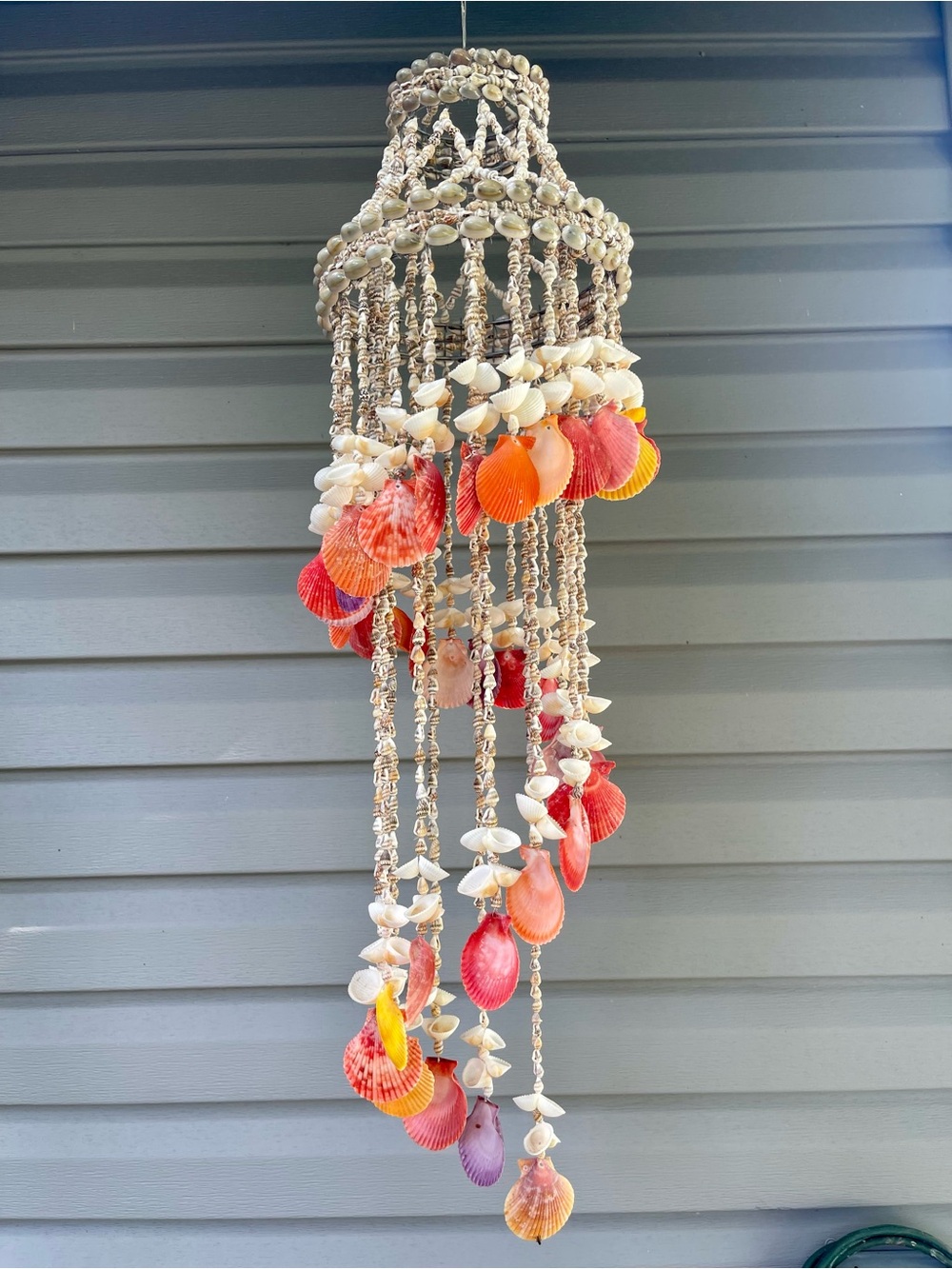 Colorful Seashell Wind Chime - Pink, Orange, Purple etc….